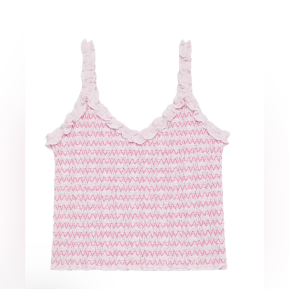 BRAND NEW NEVER WORN KatieJNYC Shari Smocked Eyelet Top